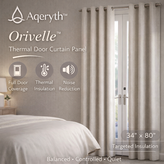 Aqeryth™ Orivelle™ Thermal Door Curtain Panel