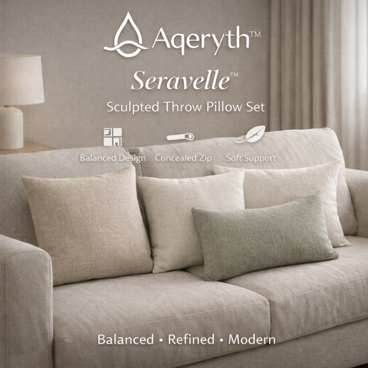 Aqeryth™ Seravelle™ Sculpted Throw Pillow Set