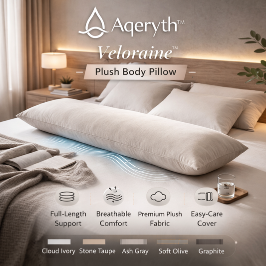 Aqeryth™ Veloraine™ Plush Body Pillow